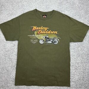 Harley Davidson Shirt Mens Large Motorcycles 2007 Crewneck North Texas Dallas HD